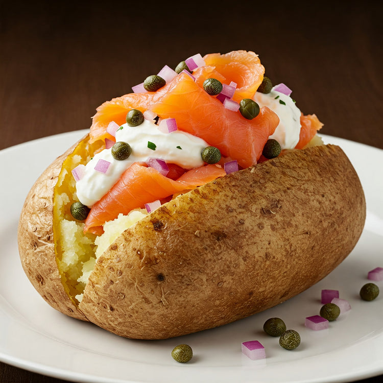 Smoked Salmon Loaded Potato